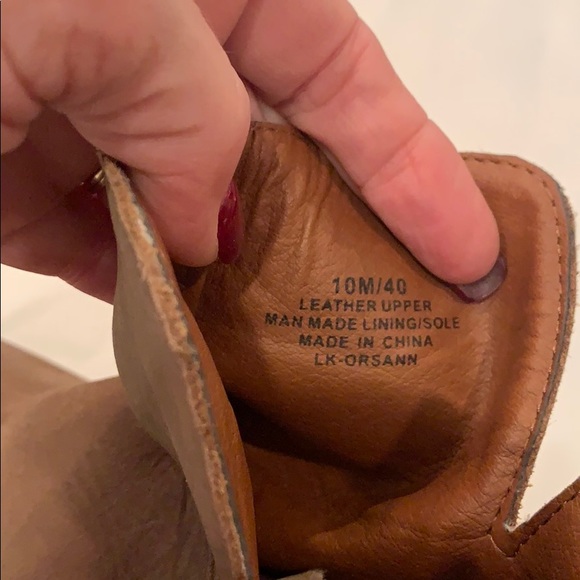 Lucky Brand Soft Brown Leather Ankle Boot Bootie - Picture 5 of 16